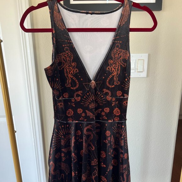 Blackmilk Dresses & Skirts - BlackMilk Sacred Power Velvet Marilyn Dress